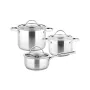 TEESA COOK EXPERT MASTER 6-Piece Stainless Steel Cookware Set with Lids, Induction Compatible