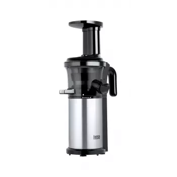 TEESA Slow Juicer for Vegetables and Fruits, 150W, 48 RPM, 1L Juice Container, Black