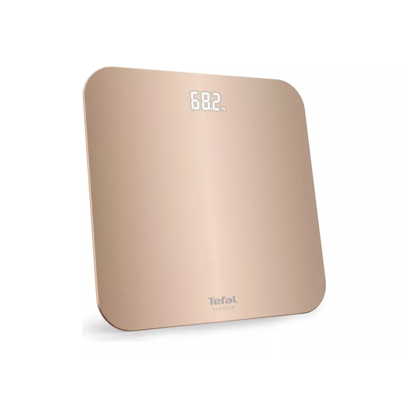 Tefal Classic PP1900V0 Electronic Personal Scale Square Beige 160 kg Tempered Glass Step-on