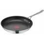 TEFAL Cook Smart Frying Pan by Jamie Oliver, Stainless Steel, 28 cm, Black