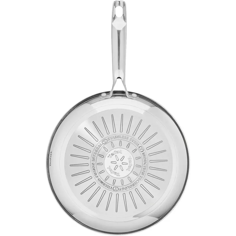 Tefal Duetto+ Frying Pan 28 cm, Stainless Steel, Titanium Non-Stick, Induction - G7320634