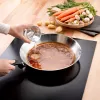 Tefal Duetto On 28 cm Frying Pan Stainless Steel with Titanium Non-Stick Coating, Thermo-Signal, Induction Compatible
