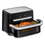 Tefal EY9228 Dual Easy Fry Flex Air Fryer & Grill, 6.5L Dual Zone, 1700W, Black/Silver