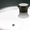 Tefal Glass Lid Ø30cm – Tempered Glass Cookware Lid with Steam Vent, Stainless Steel Rim, Dishwasher Safe