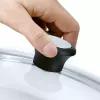 Tefal Glass Lid Ø30cm – Tempered Glass Cookware Lid with Steam Vent, Stainless Steel Rim, Dishwasher Safe
