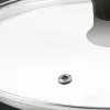 Tefal Glass Lid Ø30cm – Tempered Glass Cookware Lid with Steam Vent, Stainless Steel Rim, Dishwasher Safe