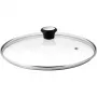 Tefal Glass Lid Ø30cm – Tempered Glass Cookware Lid with Steam Vent, Stainless Steel Rim, Dishwasher Safe