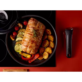 Tefal Ingenio Eco Resist Frying Pan Set, 3 Pieces (22cm & 26cm) with Removable Handle