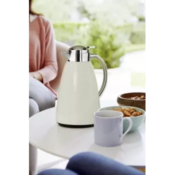 Tefal K30340 Senator Vacuum Flask 1 L Stainless Steel, White