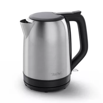 TEFAL KO5S0DE Subito Electric Kettle, Stainless Steel/Black, 2400 W, 1.7 L