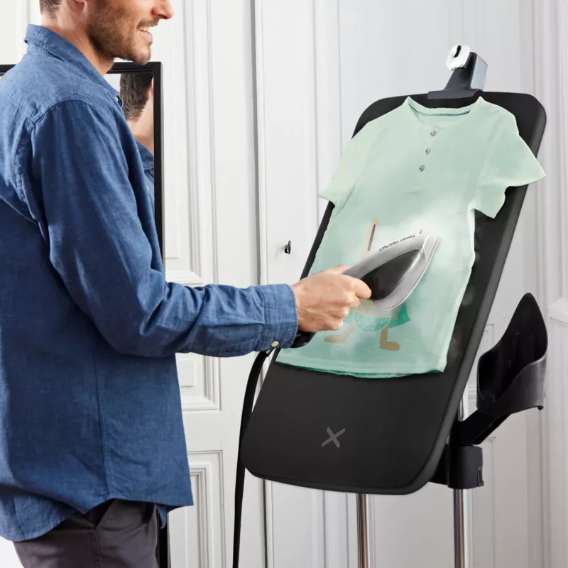Tefal Ixeo Power QT2028 All-in-One Upright Garment Steamer, 2170 W, 100 g/min, 1.1 L, Premium Silver