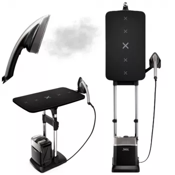 Tefal Ixeo Power QT2028 All-in-One Upright Garment Steamer, 2170 W, 100 g/min, 1.1 L, Premium Silver