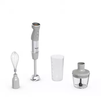 Tefal Quickchef+ HB673B30 Immersion Blender 1000 W Grey, Stainless Steel