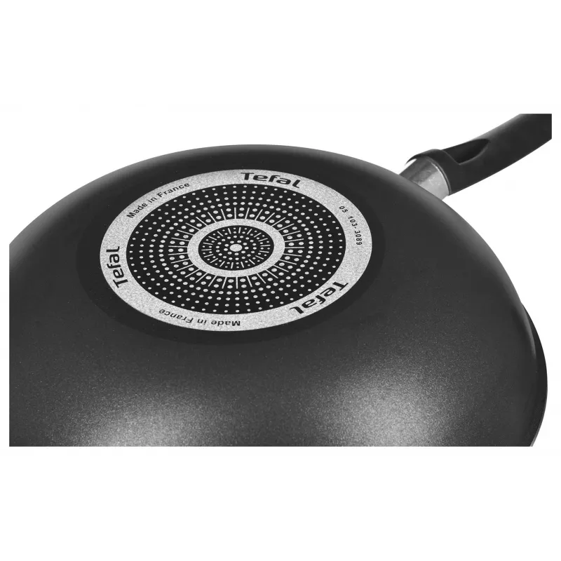 Tefal Simplicity 28 cm Wok Frying Pan B5821902 – Aluminium Non-Stick with Thermo-Spot, Gas/Electric/Ceramic/Halogen