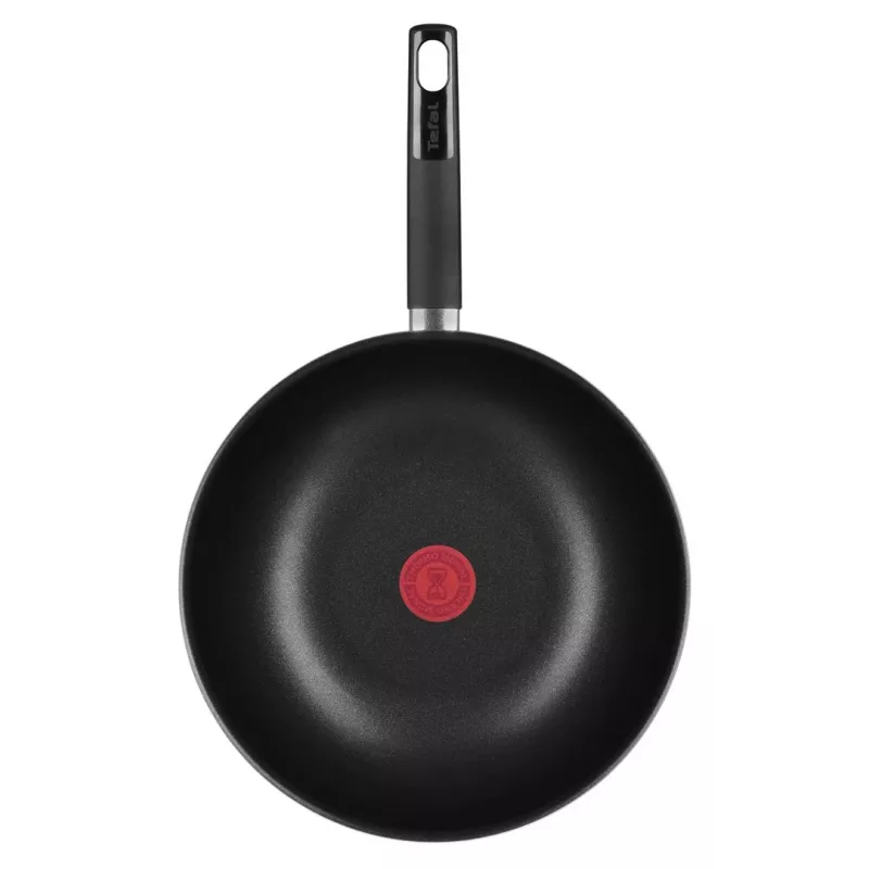 Tefal Simplicity 28 cm Wok Frying Pan B5821902 – Aluminium Non-Stick with Thermo-Spot, Gas/Electric/Ceramic/Halogen