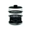 Tefal VC140135 Convenient Steam Cooker, 2 Baskets, 6.5 L, 900 W, Black