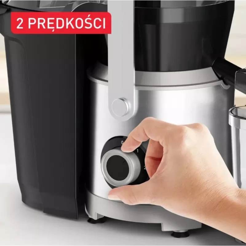 Tefal ZE660D10 Centrifugal Juicer 800 W Black/Silver