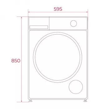 TEKA WM 20841 W PL Front Load Washing Machine, 8 kg, 1200 rpm, White