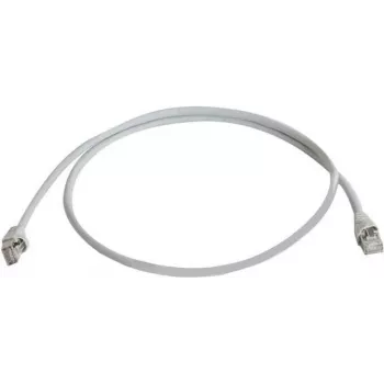 Telegärtner 100008945 RJ45 Patch Cable, CAT 5e F/UTP, 7.5 m, Grey, Flame Retardant, with Bend Protection Boot