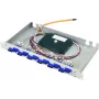 Telegärtner 19 inch 1U Fiber Optic Patch Panel Basis eco, 12 x SC-Duplex, 24 x SC Pigtails, OM3 Multimode 50/125µm
