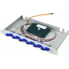 Telegärtner Basis eco 19 inch 1U Fiber Optic Patch Panel with 12x SC-Duplex Couplers and 24x SC OM2 Pigtails, 50/125µm, Multimode