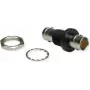 Telegärtner BNC Bulkhead Adapter Female to Female 50 Ohm Panel Mount, Nickel-Plated Brass, DC-4 GHz