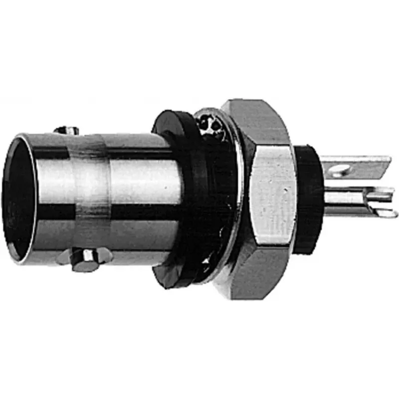 Telegärtner BNC Bulkhead Jack, Isolated 50 Ohm, White Insulating Flange, Z01 - 1 Piece (J01001A0043)