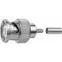 Telegärtner BNC Crimp Connector G01 50 Ohm, Crimp/Crimp, Professional, A0205, for RG-58 C/U, Belden YR23092, UG-1785/U, 5-Pack