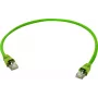 Telegärtner Cat.7 S/FTP Patch Cable, 1.0 m, Green, 500 MHz, RJ45, 10 Gbps L00000A0149