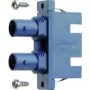 TELEGÄRTNER J08082A0007 Hybrid Fibre Optic Adapter ST Female to SC Female, Multimode/Singlemode, Blue