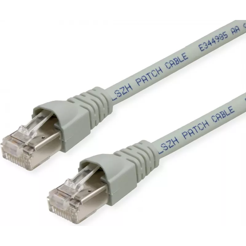 Telegärtner L00004A0104 Cat6a S/FTP Network Patch Cable, 6 m, Grey