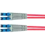 Telegärtner LC to LC Multimode OM3 Duplex Fiber Patch Cable, 1m, Aqua L00870A0003