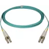 Telegärtner LC to LC Multimode OM3 Duplex Fiber Patch Cable, 2m, Aqua L00871A0006