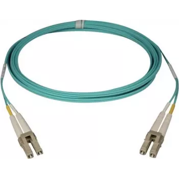 Telegärtner LC to LC Multimode OM3 Duplex Fiber Patch Cable, 2m, Aqua L00871A0006