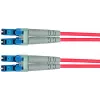 Telegärtner LC to LC OM4 Duplex Fiber Patch Cable, 2m, Violet 100011327