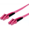 Telegärtner LC to LC OM4 Duplex Fiber Patch Cable, 2m, Violet 100011327