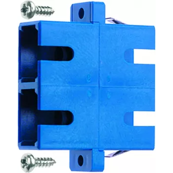 Telegärtner LWL Coupling 2xSC-Duplex, Multimode & Singlemode for Installation in Unpopulated LWL Patch Panels, Wall Distributors - 1 Piece (J08081A0006)
