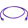Telegärtner MP8 FS 500 Cat 6a S/FTP Patch Cable, RJ-45 Male to RJ-45 Male, 0.5 m, Violet, Snagless