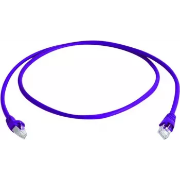 Telegärtner MP8 FS 500 Cat 6a S/FTP Patch Cable, RJ-45 Male to RJ-45 Male, 0.5 m, Violet, Snagless