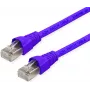 Telegärtner MP8 FS 500 Cat 6a S/FTP Patch Cable, RJ-45 Male to RJ-45 Male, 0.5 m, Violet, Snagless