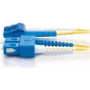 Telegärtner Singlemode LC-Duplex to SC-Duplex Fiber Optic Patch Cable, 3m, LSZH, Yellow L00890A0041