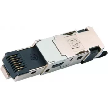 Telegärtner STX IP20 RJ45 Plug Cat.6 AWG22-26, Tool-less Field Termination, T568B Colour-Coded, Shielded, 10G J80026A0046
