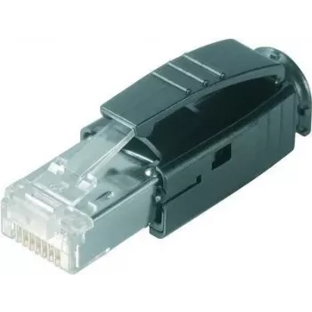 Telegärtner STX RJ45 Plug Cat.5e 8P8C Crimp Connector, Clear, 1 pc J80026A0001