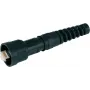 Telegärtner STX V1 RJ45 Plug Set, Plastic Variant 1, Straight, 8P8C, Shielded, Black, 1 Piece
