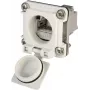 Telegärtner STX V6 RJ45 Flange Mount Coupler Set Variant 6, 8P8C, Shielded, Cat.6A, IP67, Light Grey J00020A0483