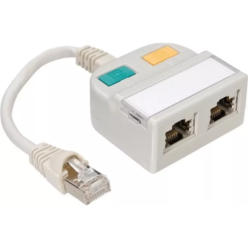 TELEGÄRTNER T-Adapter Cat5e to 100Base-T/ISDN RJ45 Splitter (J00029A0013)