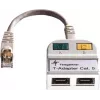 TELEGÄRTNER T-Adapter Cat5e to 100Base-T/ISDN RJ45 Splitter (J00029A0013)