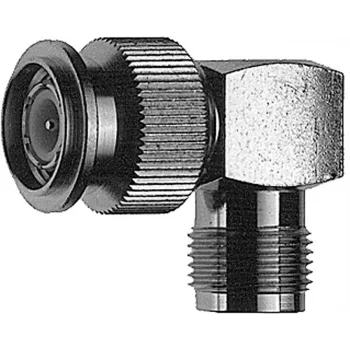 Telegärtner TNC Plug to TNC Jack Adapter, 50 Ohm, Straight, Nickel/Gold, DC-11 GHz