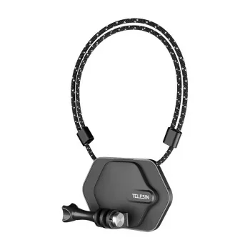TELESIN Magnetic Mount Set for Sports Cameras - Hands-Free POV Neck Mount with Quick Release