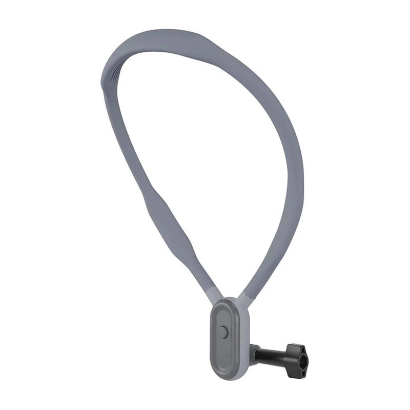 TELESIN Neckband for Sports Cameras and Phones - Magnetic Quick Release, Ergonomic Design, Black
